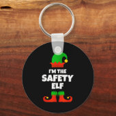 I'm The Safety Elf Family Pajama Christmas Funny Schlüsselanhänger (Vorderseite)