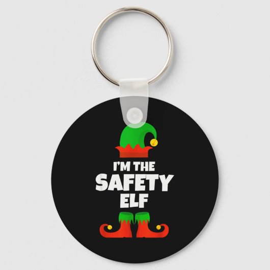I'm The Safety Elf Family Pajama Christmas Officer Schlüsselanhänger (Vorderseite)
