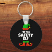 I'm The Safety Elf Family Pajama Christmas Officer Schlüsselanhänger (Vorderseite)