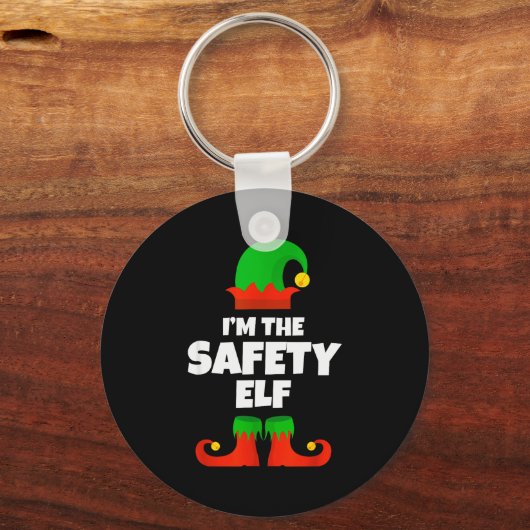I'm The Safety Elf Family Pajama Christmas Officer Schlüsselanhänger (Vorderseite)