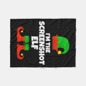 I'm The Screenshot Elf Family Pajama Christmas Fun Fleecedecke (Vorderseite (Horizontal))