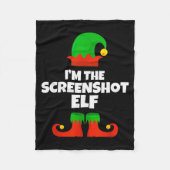 I'm The Screenshot Elf Family Pajama Christmas Fun Fleecedecke (Vorderseite)