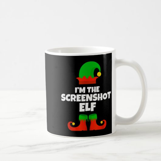 I'm The Screenshot Elf Family Pajama Christmas Fun Kaffeetasse (Rechts)