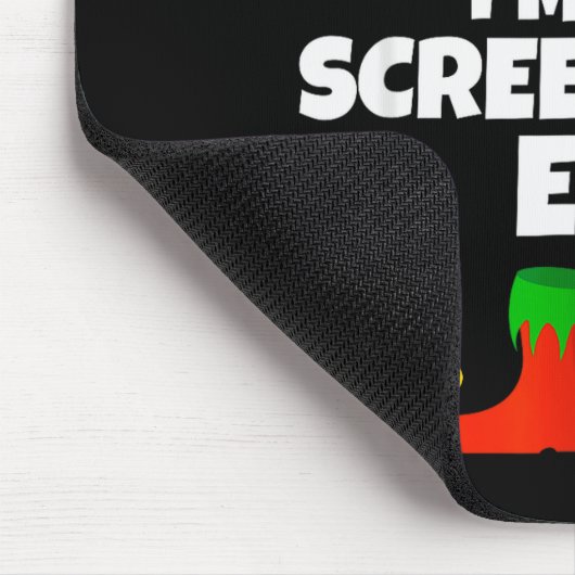 I'm The Screenshot Elf Family Pajama Christmas Fun Mousepad (Ecke)