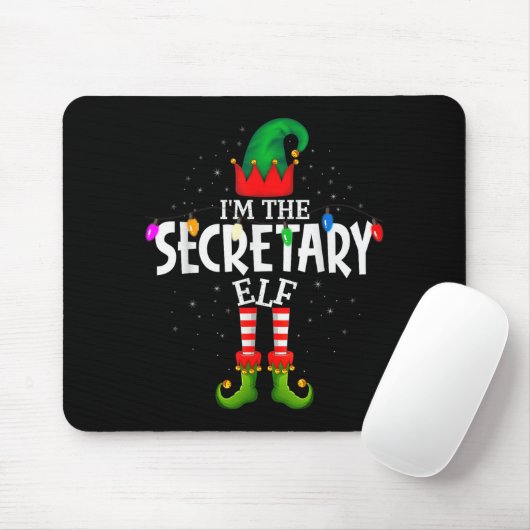 I'm The Secretary Matching Christmas Family Mousepad (Mit Mouse)