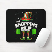 I'm The Shopng Elf Family Matching Group Christmas Mousepad (Mit Mouse)