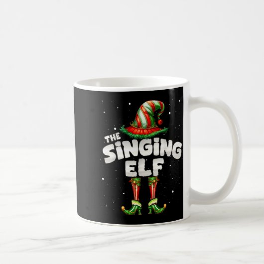 I'm The Singing Elf Family Matching Group Christma Kaffeetasse (Rechts)