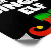 I'm The Single Elf Family Pajama Christmas Funny Poster (Ecke)