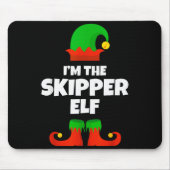 I'm The Skipper Elf Family Pajama Christmas Funny Mousepad (Vorne)