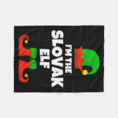 I'm The Slovak Elf Family Pajama Christmas Funny S Fleecedecke (Vorderseite (Horizontal))