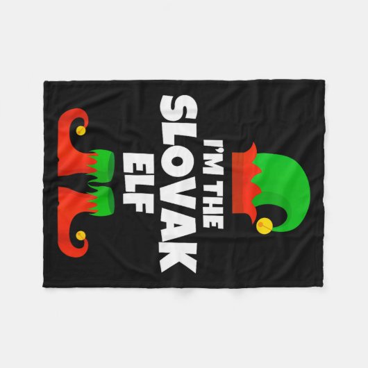 I'm The Slovak Elf Family Pajama Christmas Funny S Fleecedecke (Vorderseite (Horizontal))