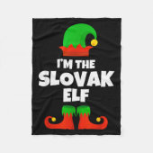 I'm The Slovak Elf Family Pajama Christmas Funny S Fleecedecke (Vorderseite)