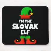 I'm The Slovak Elf Family Pajama Christmas Funny S Mousepad (Vorne)