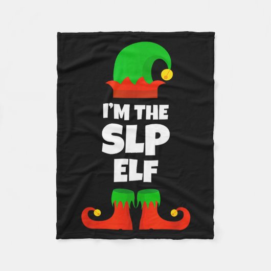 I'm The Slp Elf Family Pajama Christmas Speech Lan Fleecedecke (Vorderseite)
