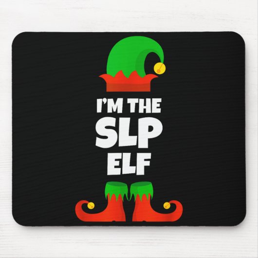 I'm The Slp Elf Family Pajama Christmas Speech Lan Mousepad (Vorne)