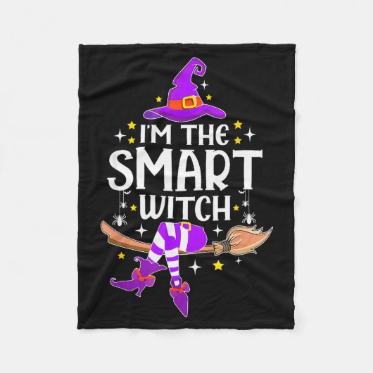 I'm The Smart Witch Halloween Matching Group Costu Fleecedecke (Vorderseite)