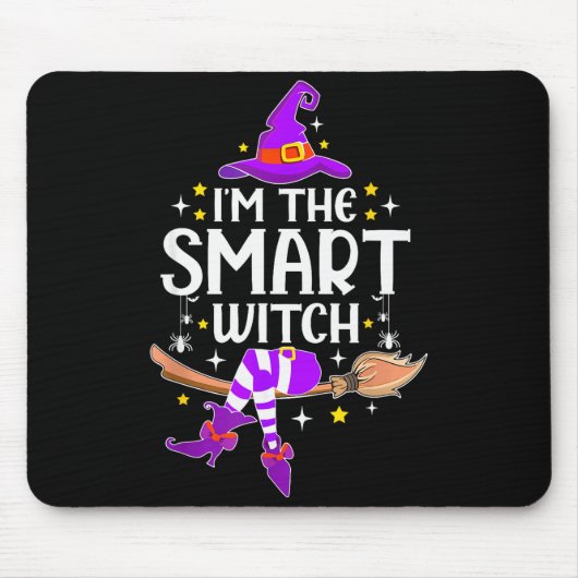 I'm The Smart Witch Halloween Matching Group Costu Mousepad (Vorne)