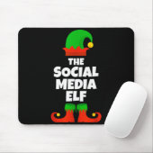 I'm The Social Media Elf Family Pajama Christmas F Mousepad (Mit Mouse)