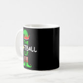 I'm The Softball Elf Christmas Family Matching Paj Kaffeetasse (Vorderseite Links)