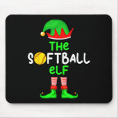 I'm The Softball Elf Christmas Family Matching Paj Mousepad (Vorne)