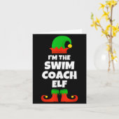 I'm The Swim Coach Elf Family Pajama Christmas Fun Karte (Gelbe Blume)