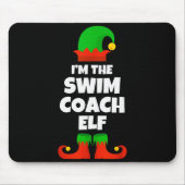 I'm The Swim Coach Elf Family Pajama Christmas Fun Mousepad (Vorne)