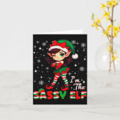 Im The Sy Elf Cute Snowflake Christmas Xmas Girl W Karte (Gelbe Blume)