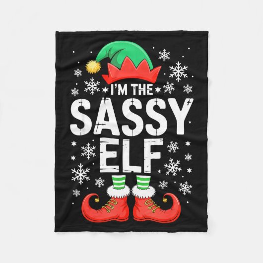 I'm The Sy Elf Shirt Family Matching Christmas Cos Fleecedecke (Vorderseite)