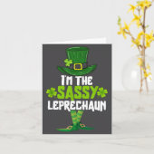 I'm The Sy Leprechaun Matching St Patrick's Day Co Karte (Gelbe Blume)