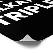 I'm The Talkative Triplet Funny Matching Triplets Poster (Ecke)