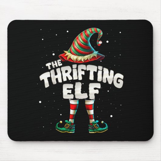 I'm The Thrifting Elf Family Matching Group Christ Mousepad (Vorne)
