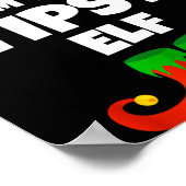 I'm The Tipsy Elf Family Pajama Christmas Funny Poster (Ecke)