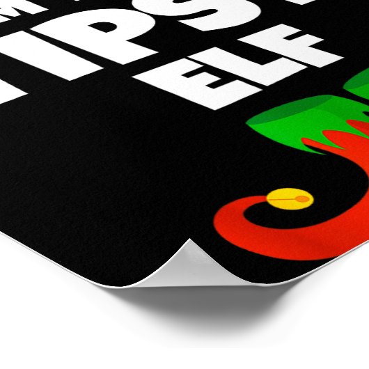 I'm The Tipsy Elf Family Pajama Christmas Funny Poster (Ecke)