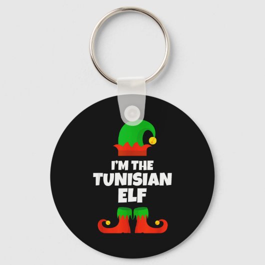 I'm The Tunisian Elf Family Pajama Christmas Funny Schlüsselanhänger (Vorderseite)