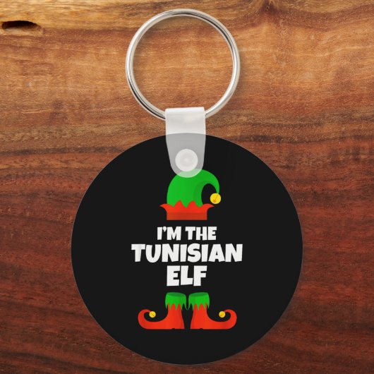 I'm The Tunisian Elf Family Pajama Christmas Funny Schlüsselanhänger (Vorderseite)