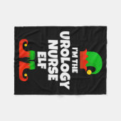 I'm The Urology Nurse Elf Family Pajama Christmas Fleecedecke (Vorderseite (Horizontal))
