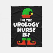 I'm The Urology Nurse Elf Family Pajama Christmas Fleecedecke (Vorderseite)