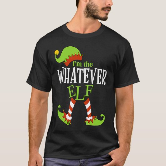 I'm The WHATEVER Elf Family Group Matching PJ Chri T-Shirt (Vorderseite)
