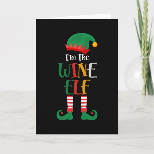 Im The Wine Elf Matching Christmas 2021 Karte (Vorderseite)