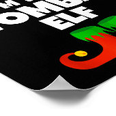 I'm The Wombat Elf Family Pajama Christmas Funny Poster (Ecke)