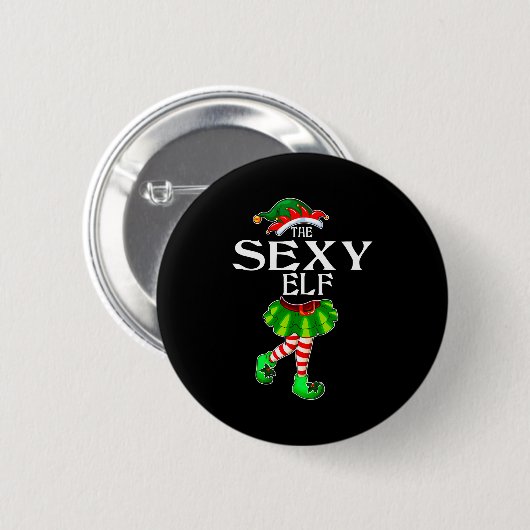 I'm The Y Elf Christmas Matching Family Group Funn Button (Vorne & Hinten)