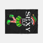 I'm The Y Elf Christmas Matching Family Group Funn Fleecedecke (Vorderseite (Horizontal))