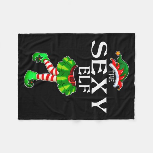 I'm The Y Elf Christmas Matching Family Group Funn Fleecedecke (Vorderseite (Horizontal))