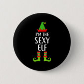 I'm The Y Elf Matching Family Group Christmas T Sh Button (Vorderseite)