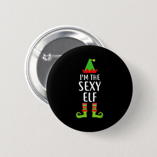 I'm The Y Elf Matching Family Group Christmas T Sh Button (Vorne & Hinten)