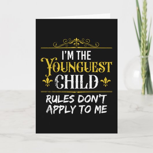 I'm the youngest Child Rules Karte (Vorderseite)