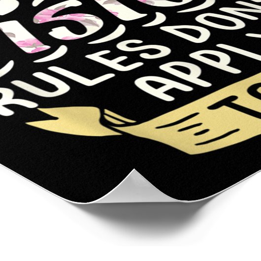 I'm The Youngest Sister Rules Don't Apply To Me Si Poster (Ecke)