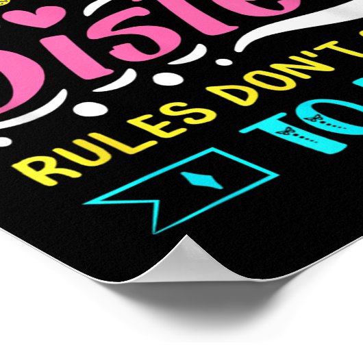 I'm The Youngest Sister Rules Don't Apply To Me Si Poster (Ecke)