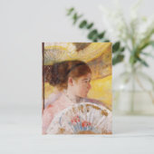 Im Theater von Mary Cassatt Postcard Postkarte (Stehend Vorderseite)