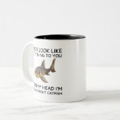  I'm thinking about CATFISH Zweifarbige Tasse (Vorderseite Links)